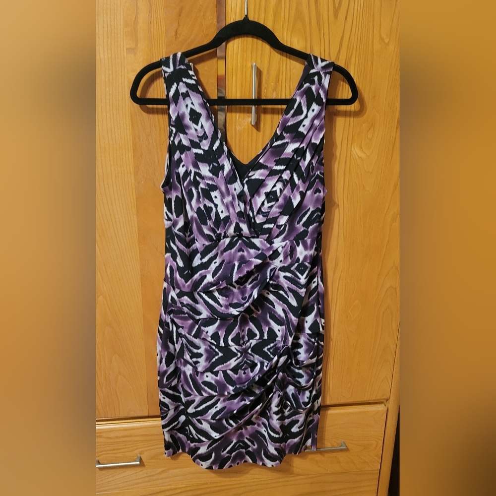 Bisou Bisou Purple and Black  Dress Sz.14W